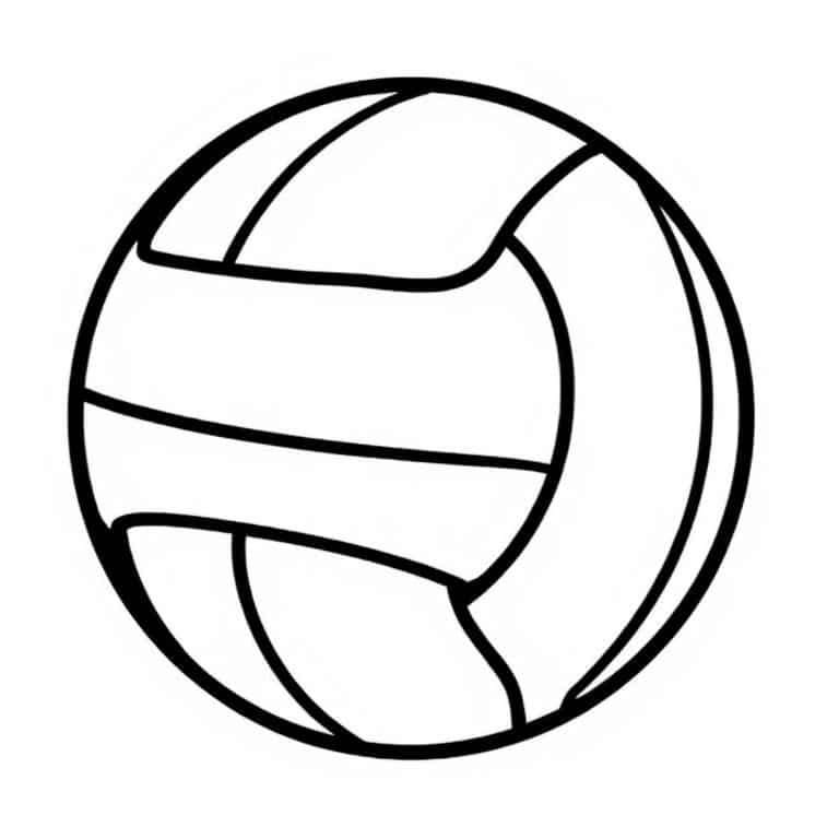 배구공 색칠 도안 2